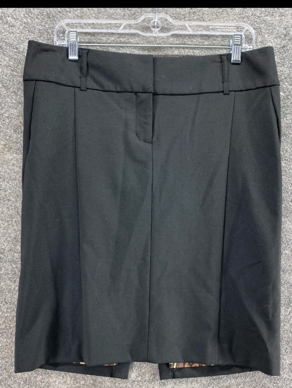 Express Core Corporate Black Straight Pencil Skirt